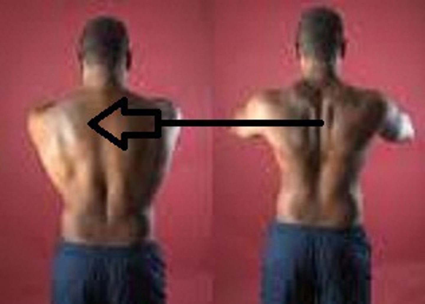 <p>moving a body part forward and parallel to the ground</p>
