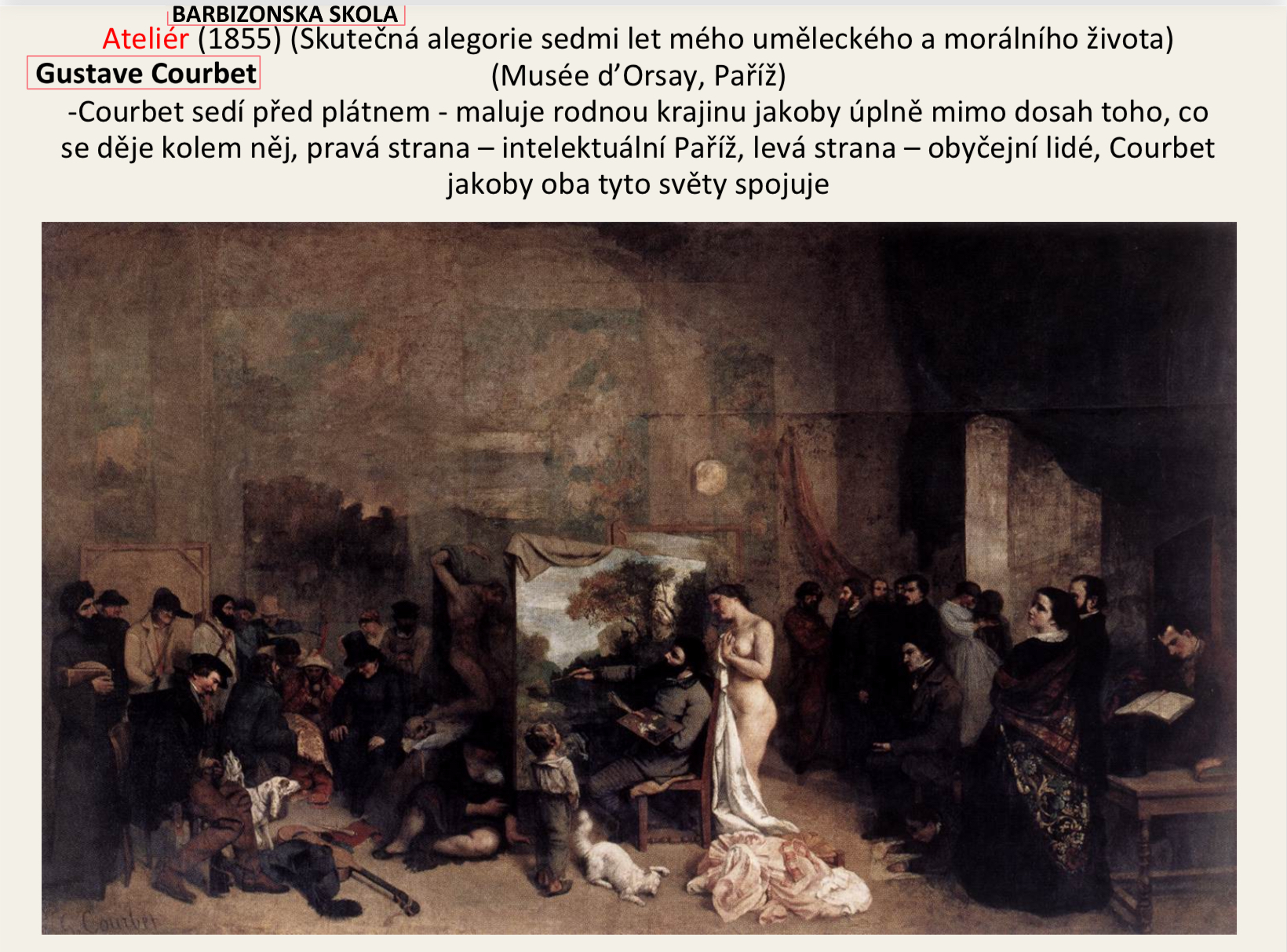 <p><strong>REALISMUS</strong> - BARBIZONSKÁ ŠKOLA</p>