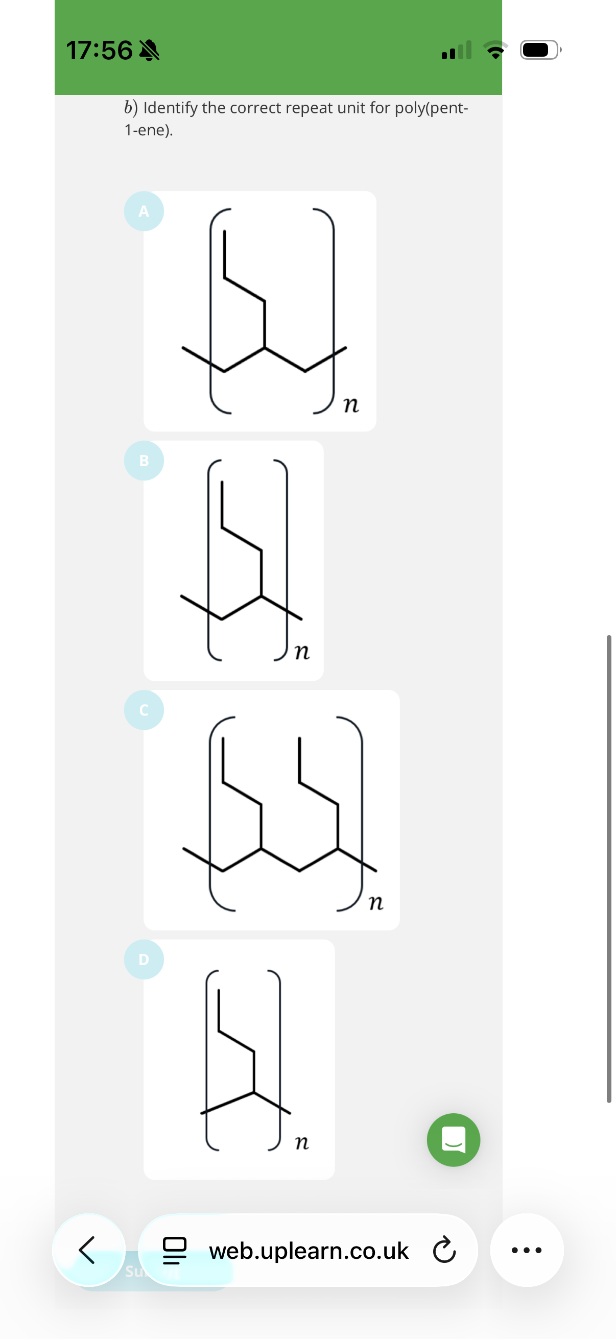 <p>Image q?</p><p><span style="font-size: var(--ck-content-font-size);"><span>The repeat unit is the shortest section of the polymer that is repeated.</span><span><br></span><span><br></span><span>But by convention, we never show a repeat unit shorter than …2? carbons.</span></span></p>