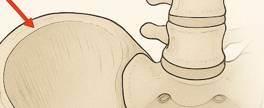 <p>Narrow, prominent ridge</p>