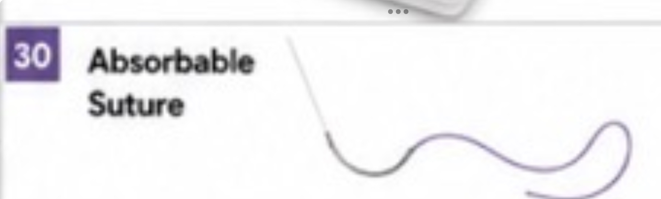 <p>Absorbable Suture</p>