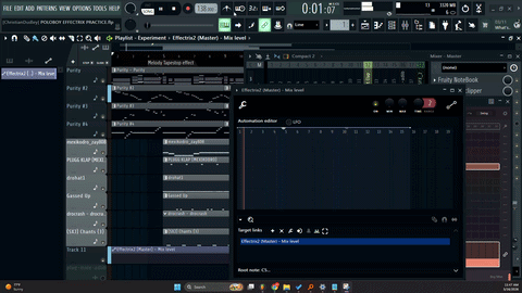 <p>After designing the effect for your 4 Bar Pattern. (In PAT mode)</p><p> Create a ??  to prevent the Effect from repeating indefinitely (In SONG mode)</p>