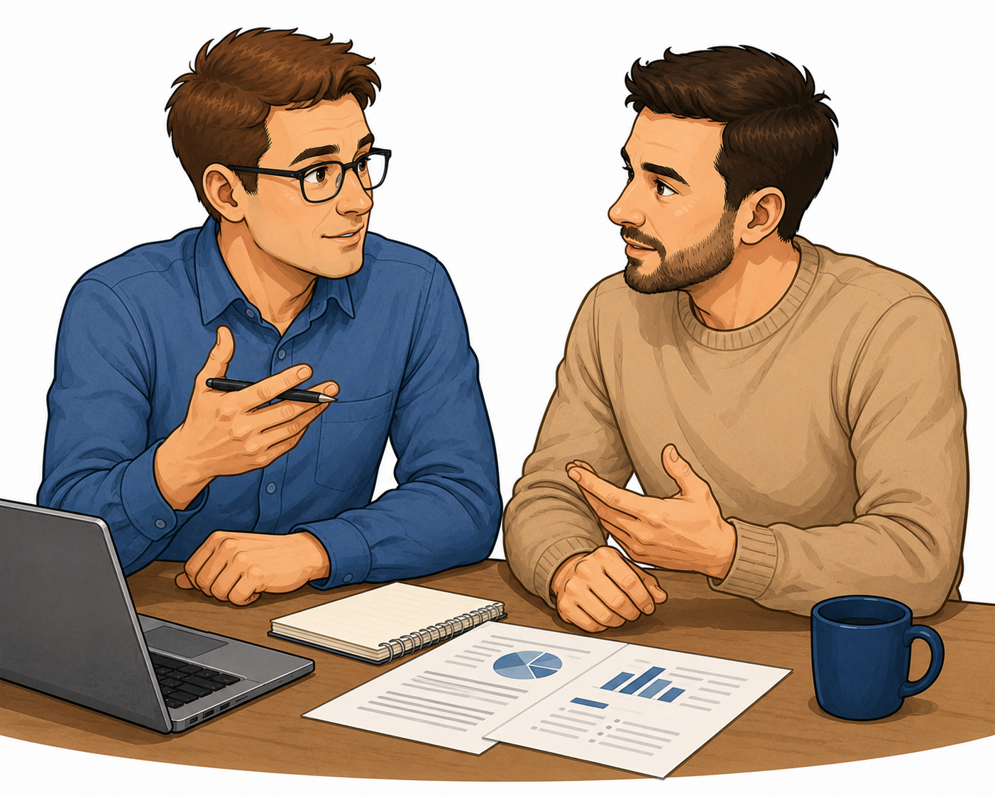 <p>Let's talk it over tomorrow.</p>