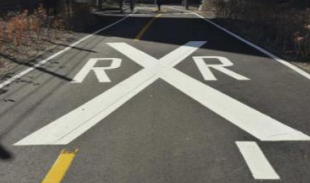 <p>Railroad Crossing Ahead</p>