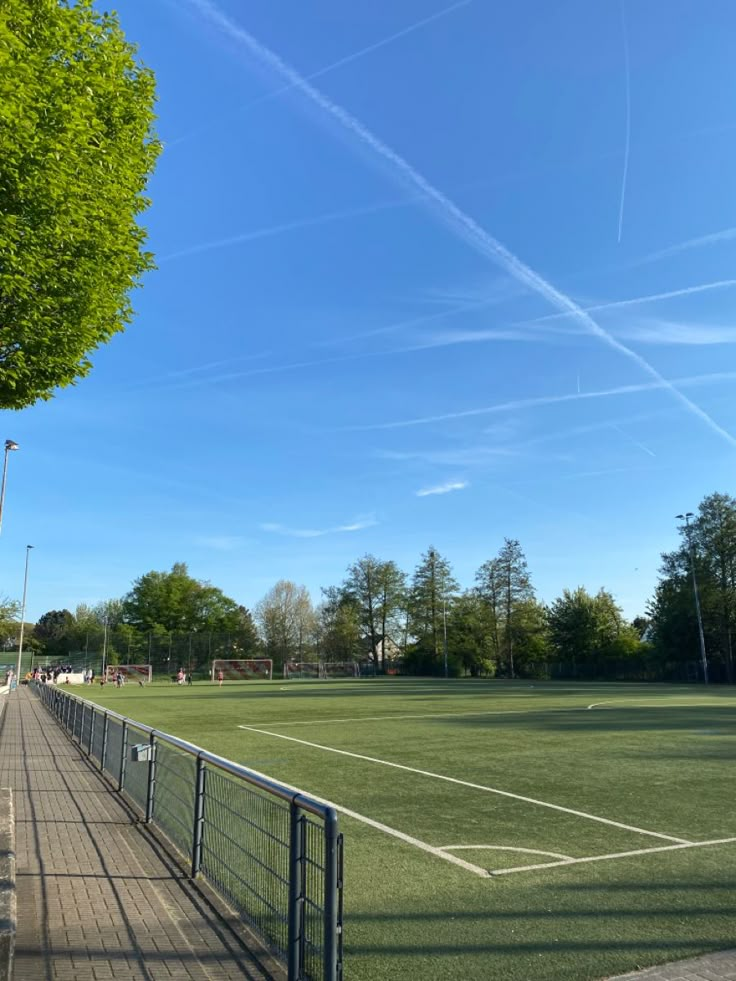 <p>an open area of grass where many sports are played. The players ran across the ___.</p>