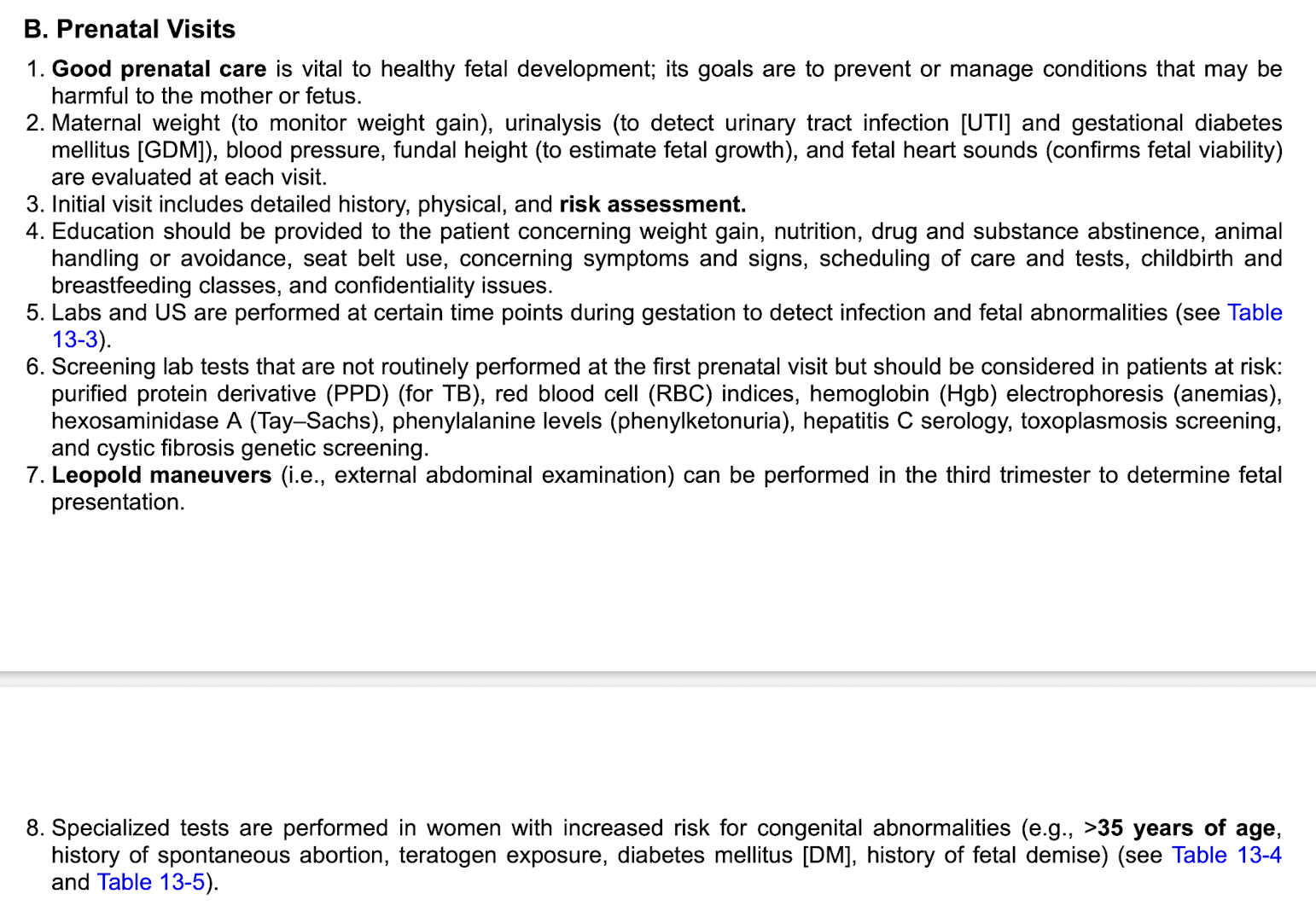 <p>Leopold maneuvers performed in third trimester to determine fetal presentation </p>