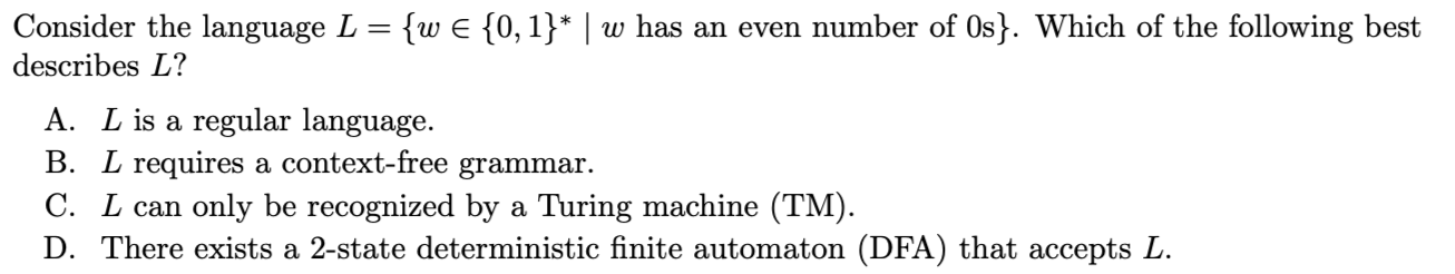 <p>Can be multiple correct or none</p>
