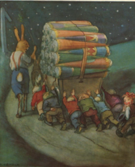 <p>In the night they drive secretly with the cones to school.</p>