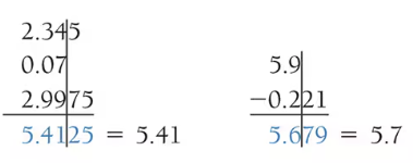 <p>Final answer must have lowest number of decimal places, don’t round intermediate calculations</p>