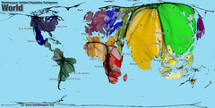 <p>a type of map used to present statistical info - stretch</p>