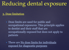 <p>Dose Limitation</p>