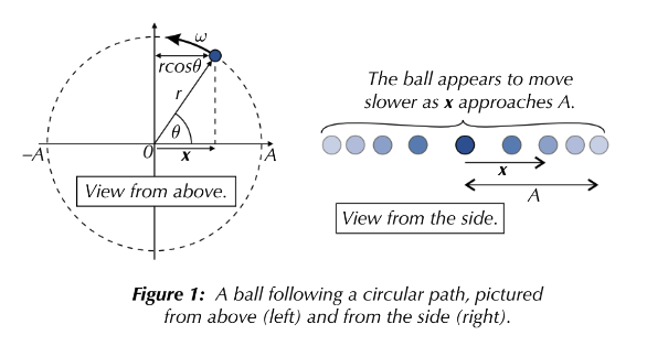 <p>An oscillation in which the acceleration of an object is directly proportional to it’s displacement (from eq), directed towards eq. So the displacement is the opposite direction of the acceleration.</p>