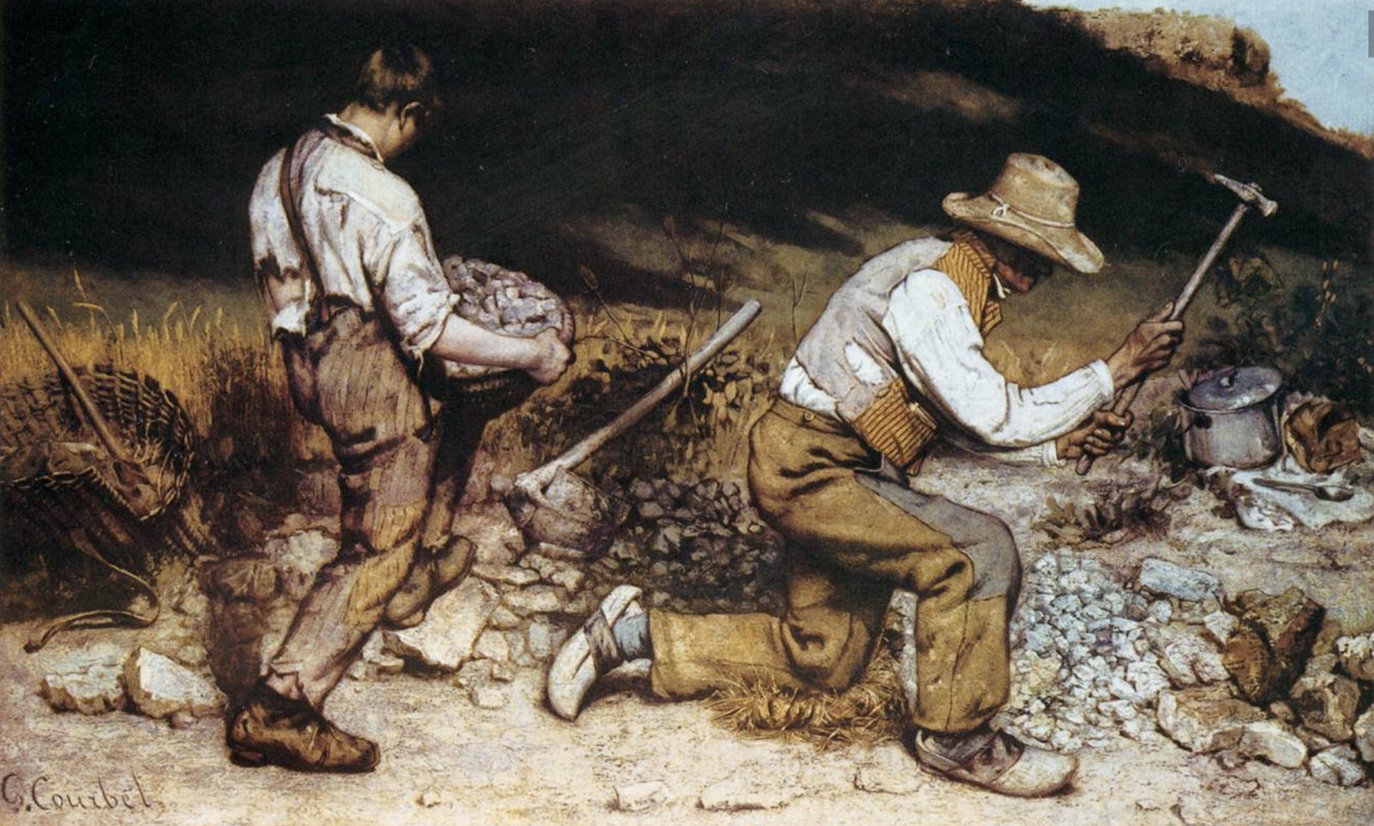 <p>The Stonebreakers, Gustave Courbet</p>