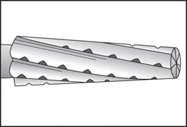<p>provides angles to the walls of the prepared tooth <br>(699–703, 699L, 700L, 701L)</p>