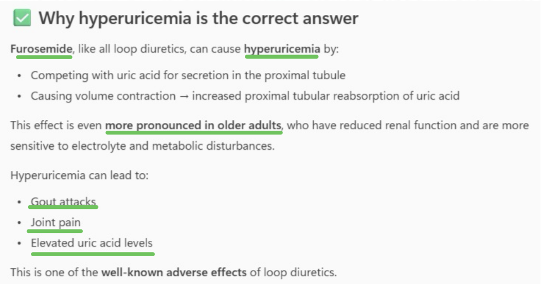 <p>a. Hyperuricemia</p>