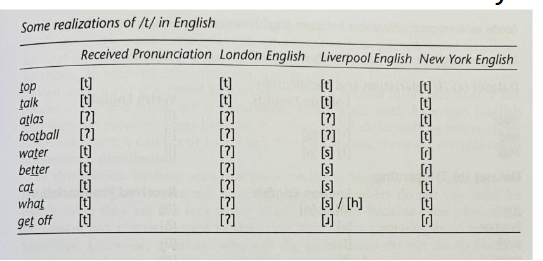 <p>Varieties may share the same phonemes but realize them differently</p>