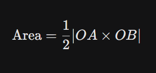 <p>for triangle OAB, where O is common point between A and B</p>