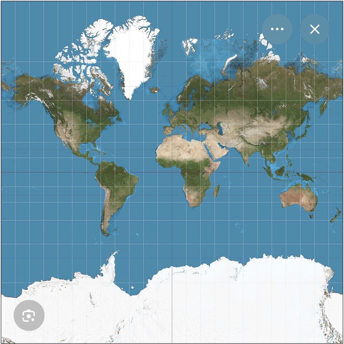 <p>Mercator projection </p>