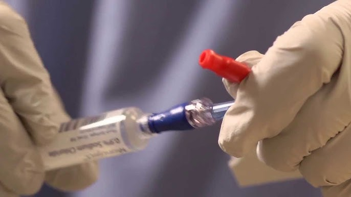 <p>Frequency</p><ul><li><p>no more than q96h but at least q7 days</p></li><li><p>prior to collection of blood culture samples from a CVAD</p></li></ul><p></p><p>Procedure</p><ul><li><p>prime connector using aseptic technique</p></li><li><p>scrub the needless connector/catheter lumen connection junction vigorously for min 15s</p></li><li><p>Remove connector using sterile gause/aseptic technique</p></li><li><p>Clean threads of hub if soiled</p></li><li><p>Attach new connector</p></li><li><p>Flush and Lock</p></li></ul><p></p>