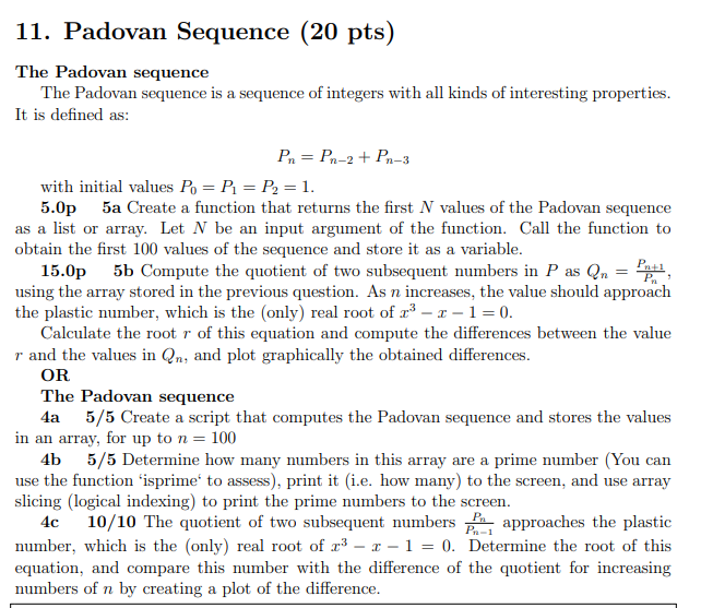 <p>Padovan Sequence </p>