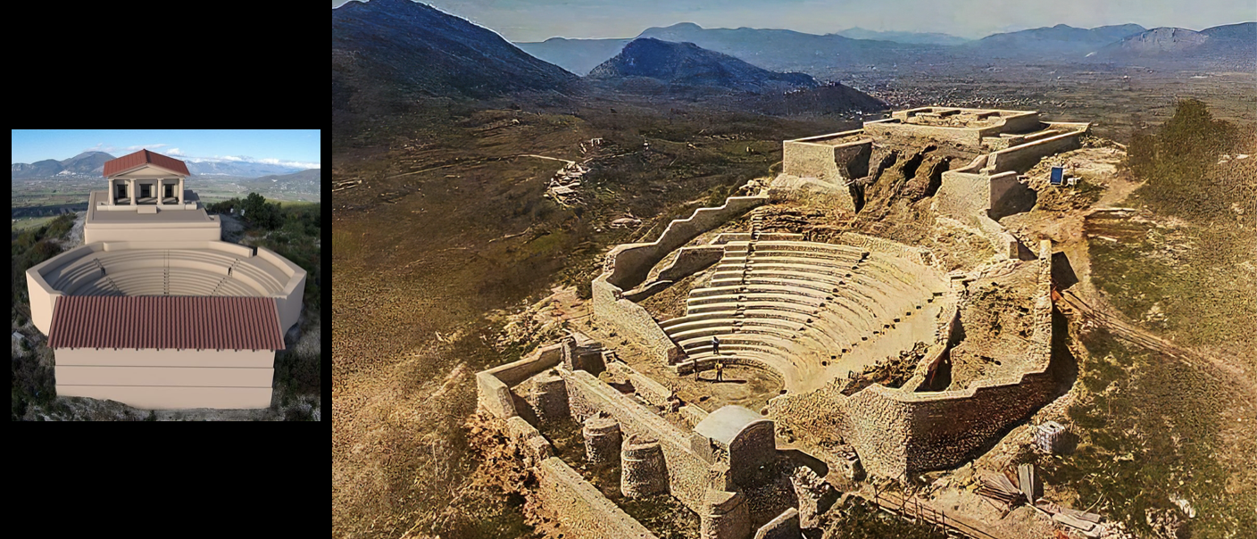 <p><span>Temple-theatre complex,</span></p>