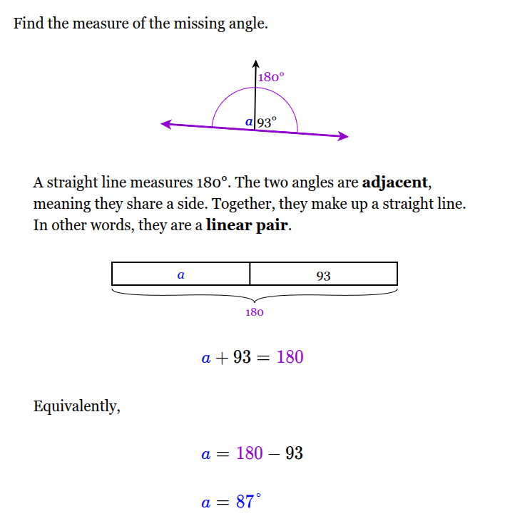 <p><span style="font-family: KaTeX_Main, "Times New Roman", serif; line-height: 1.2; font-size: 1.21em;"><em>a </em>= 87°</span></p>