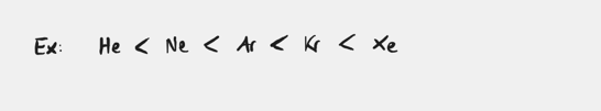<p>The bp generally increases with increasing molar mass.</p>