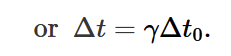 <p>time between two events as observed in an IRF at constant velocity relative to events. this is longer than proper time</p>