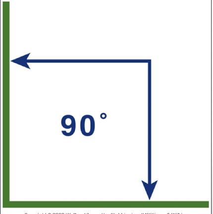 <p>An angle formed by two straight lines that meet at an endpoint.</p>