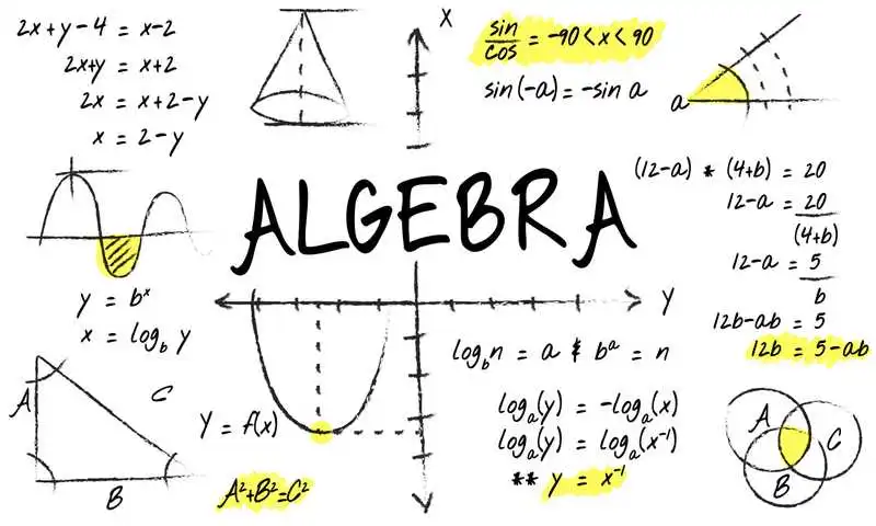 <p><strong>Algebra </strong><em>(noun)</em></p>