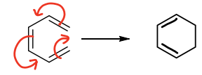 <p>An unsaturated molecule reacts with itself to form a cyclic molecule.</p>