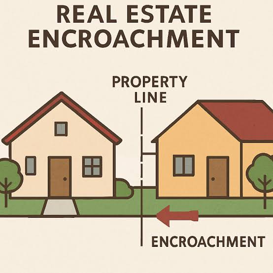 <p>encroachment </p>
