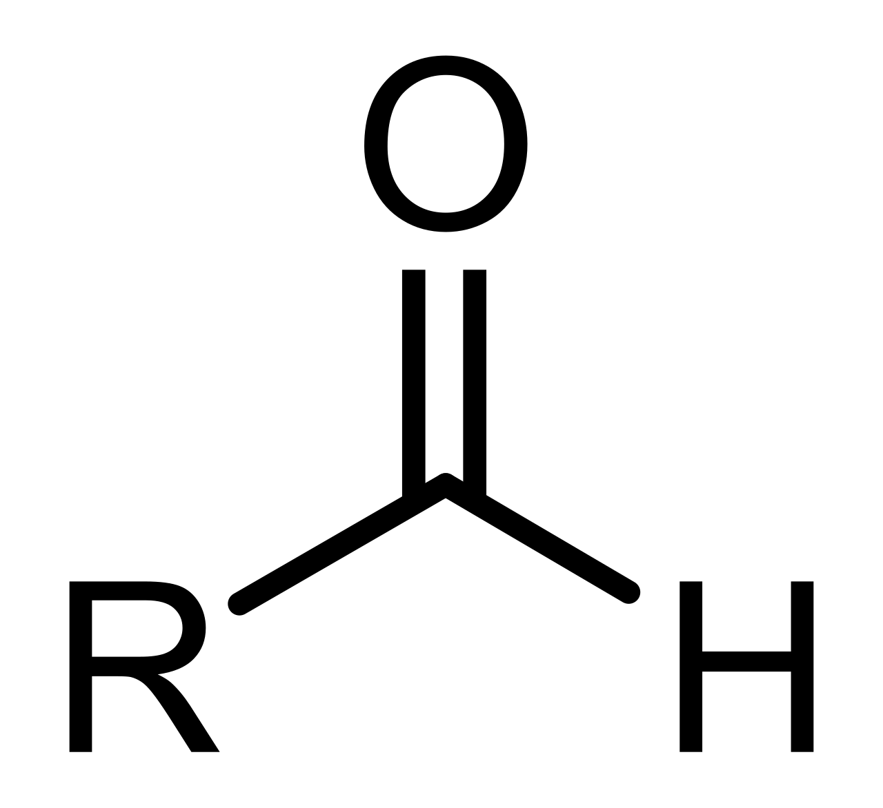 <p></p><ul><li><p>carbonyl group bonded to a hydrogen</p></li><li><p>polar but NOT hydrogen bond donors</p></li></ul><p></p>