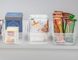 <p>Set (3) Medium Storage Trays Clear</p>