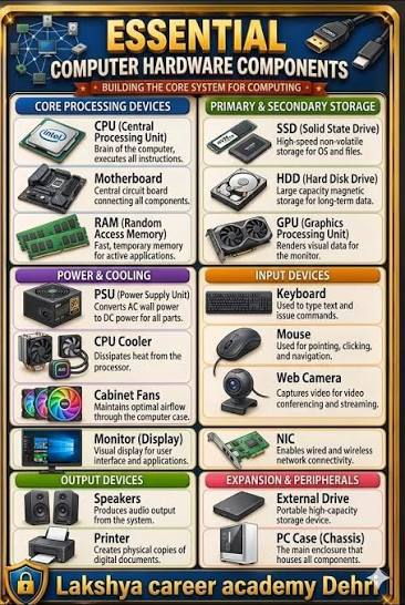 <p>Core devices are the main pieces of hardware that perform the essential functions of a system</p>