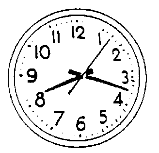 <p>What is the smallest measurable division on the clock pictured?</p>