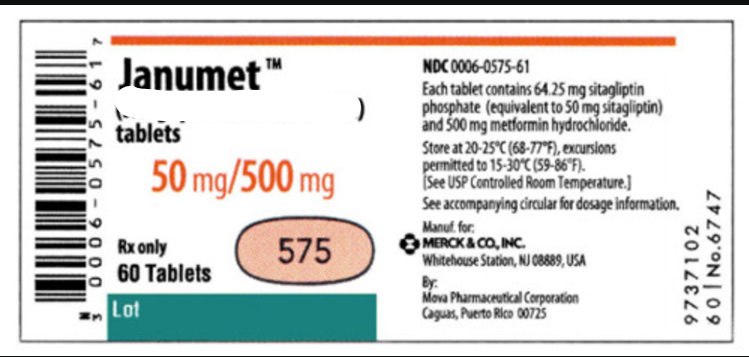 <p>Brand: Janumet</p><p>Class: Biguanide/DPP-4 Inhibitor</p><p>Indication: Diabetes Agent</p><p>Schedule: NCLM</p>