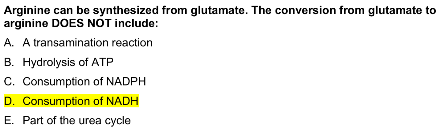 <p>Consumption of NADH</p>