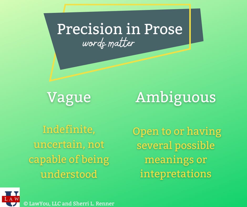 <p><span><span>Vague</span><span><br></span><span>/veɪɡ/</span><span><br></span><span>The requirements were too vague to be implemented.</span></span></p>