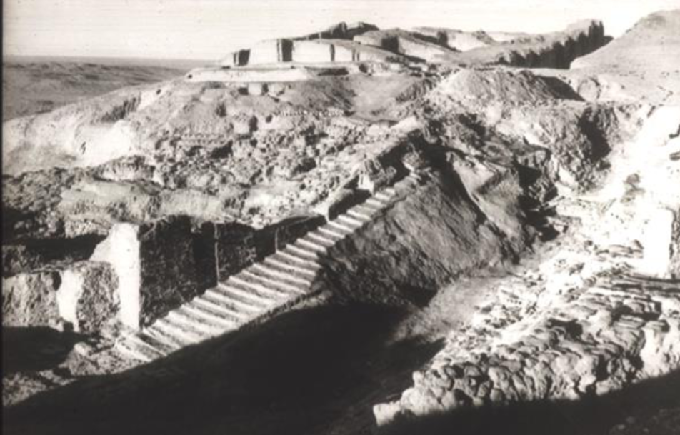 <p><strong>Anu Ziggurat and White</strong></p><p><strong>Temple</strong>, Uruk (Warka),</p><p>Iraq, c3300-3000 BCE,</p><p><strong>Sumerian</strong></p>