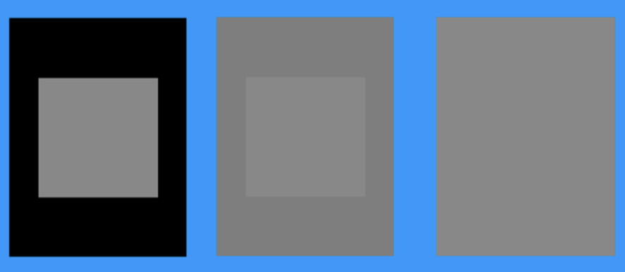 <p>The relative <strong>density</strong> and <strong>opacity</strong> of the surrounding material</p>
