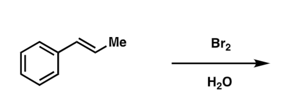 <p>draw the product and mech for the following reaction, and identify the most nucleophilic position the and electrophile</p>