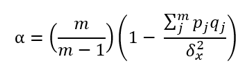 <p>What does m stand for in the KR-20 equation?</p>