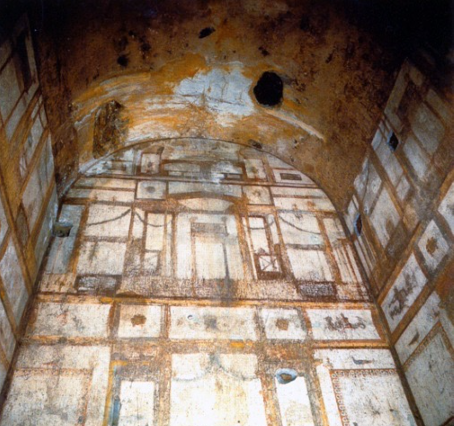 <p>Frescoes of Nero’s Domus Area</p>