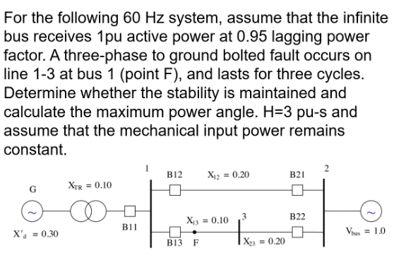 <p>how do you calculate the machine internal voltage? you already have found current at the bus and the equivalent impedence</p>