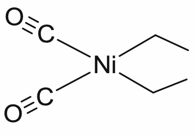 <p>What is the total electron count of the coordination complex shown below and what is the oxidation state of Ni?</p><p>a. 14e<sup>-</sup> total, Ni<sup>0</sup></p><p>b. 16e<sup>- </sup>total, Ni<sup>2+</sup></p><p>c. 16e<sup>-</sup> total, Ni<sup>0</sup></p><p>d. 18e<sup>-</sup> total, Ni<sup>2+</sup></p><p>e. 18e<sup>-</sup> total, Ni<sup>3+</sup></p>