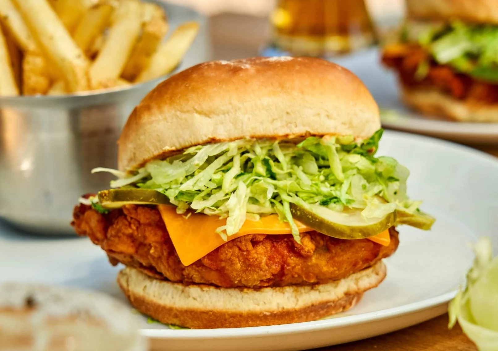 <p>crispy chicken sandwich</p>