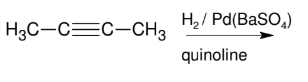 <p>Alkyne to Alkene: TRIPLE to DOUBLE BOND (cis alkene formation)</p>