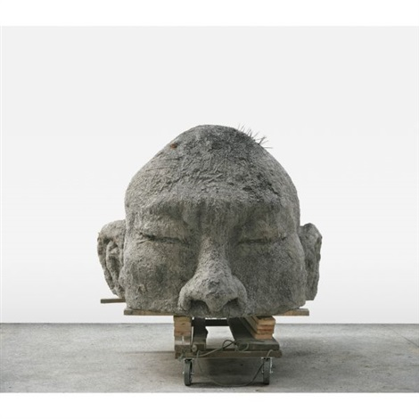 <p>Zhang Huan, <em>Ash Head No. 1, </em>2007</p>