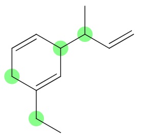 <p>C-C=C<br>carbon atom right next to a carbon-carbon double bond</p>